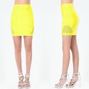 Bebe Peek A Boo Bandage Skirt